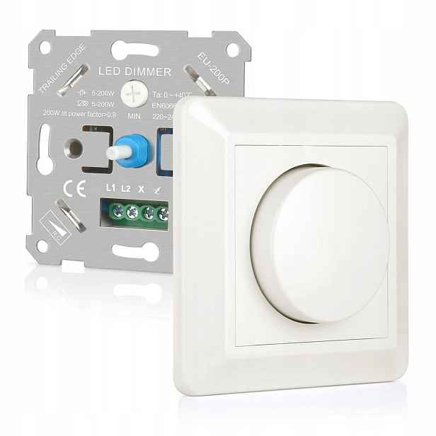 Otočný Led stmívač 220–240 V, 3–100 W/10–300 W