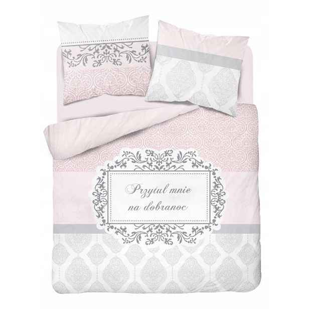 Povlečení Svatba Povlečení Glamour S Nápisy Hug Me Goodnight 160x200