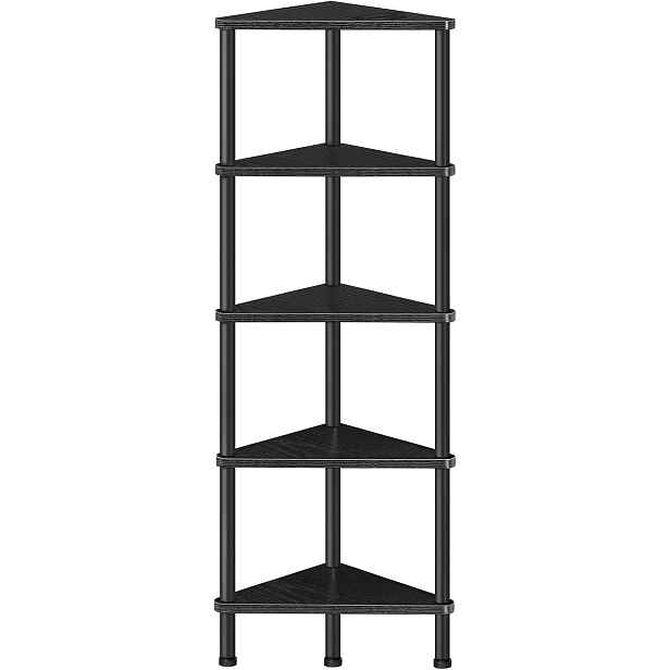 Rohový regál Vasagle Ebbi 30 cm černý