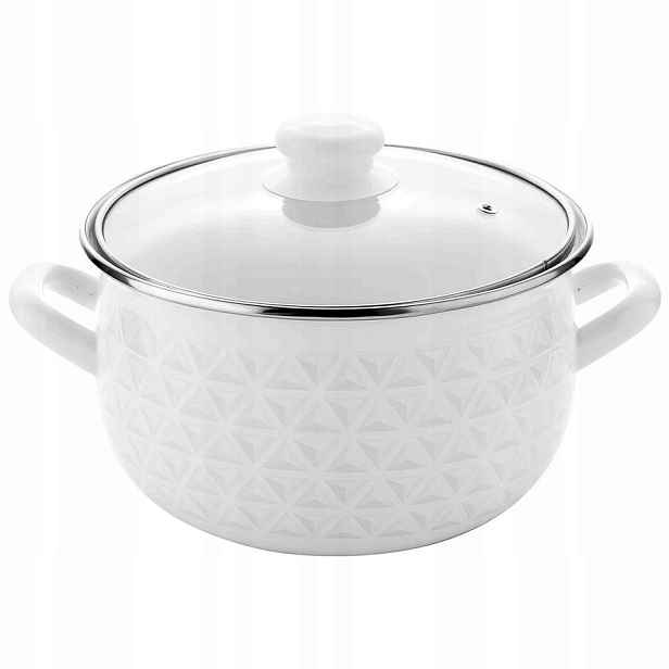 Smalt Pleszew Hrnec Pyza Diamond 22 cm/5,3 l Emali