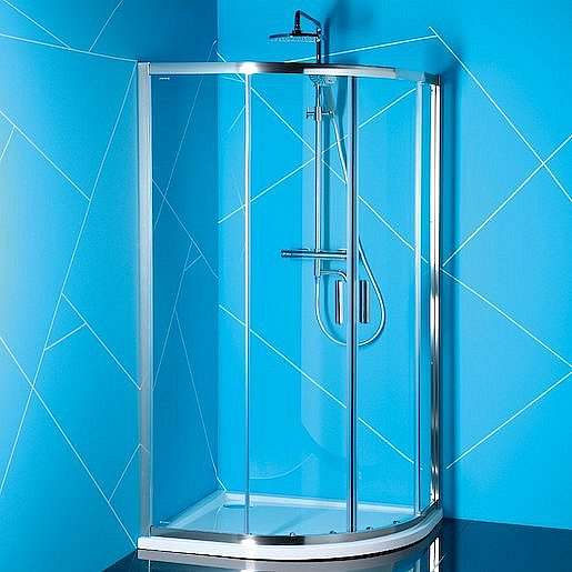 Sprchový kout asymetrický 100x80x200 cm Polysan EASY chrom lesklý EL2915