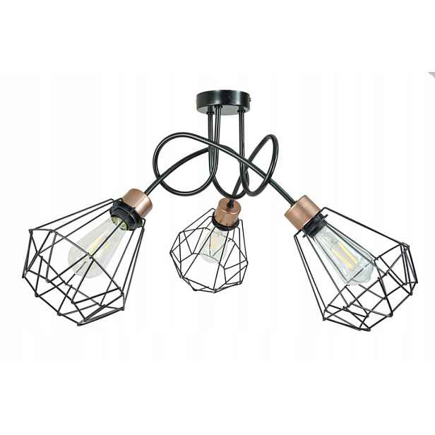 Stropní svítidlo závěsný lustr Loft drát Brylant