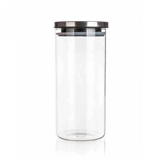 Dóza skleněná FREIA 1450 ml, s víčkem