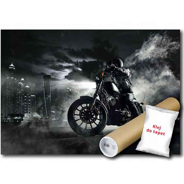Vinylová Fototapeta Motor Motocykl Noc 368x254
