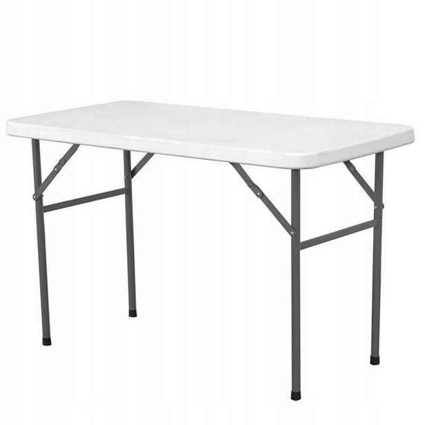 Skládací cateringový stůl bílý 122 x 61 cm do 130 kg Hendi 810934 Hendi