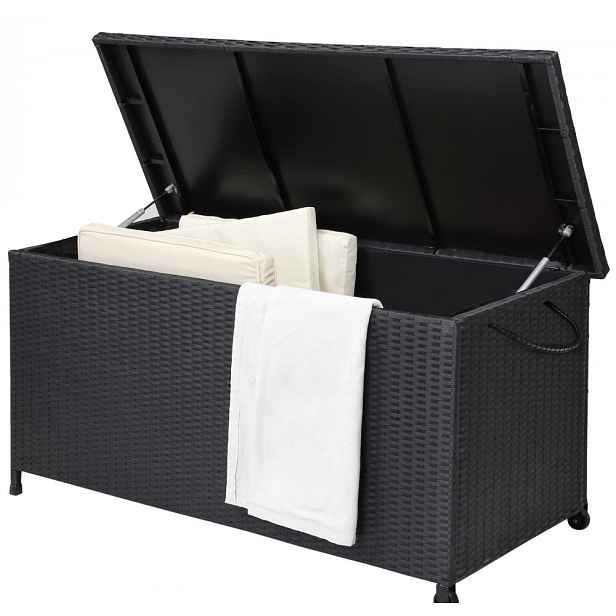 Zahradní úložný box D2318 černá Dekorhome