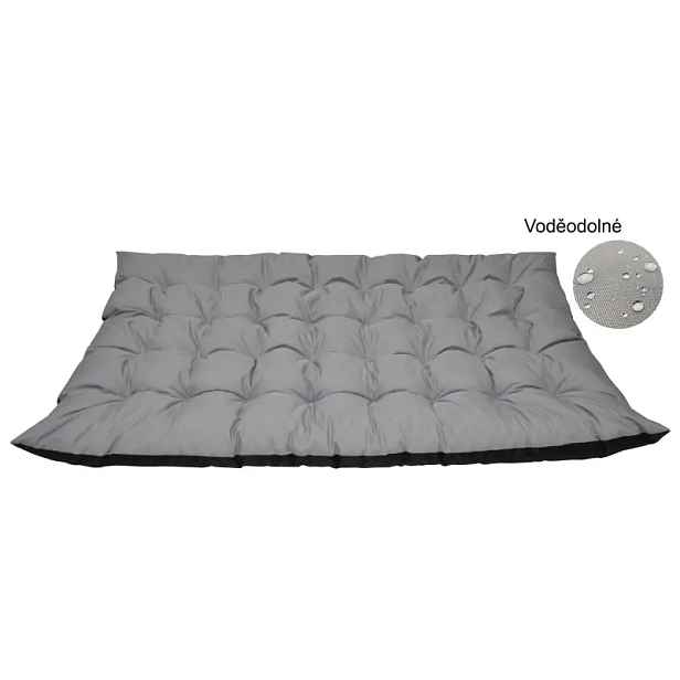 Axin Trading Matrace zahradní MAXI 180x115 cm - šedá 336 voděodolná
