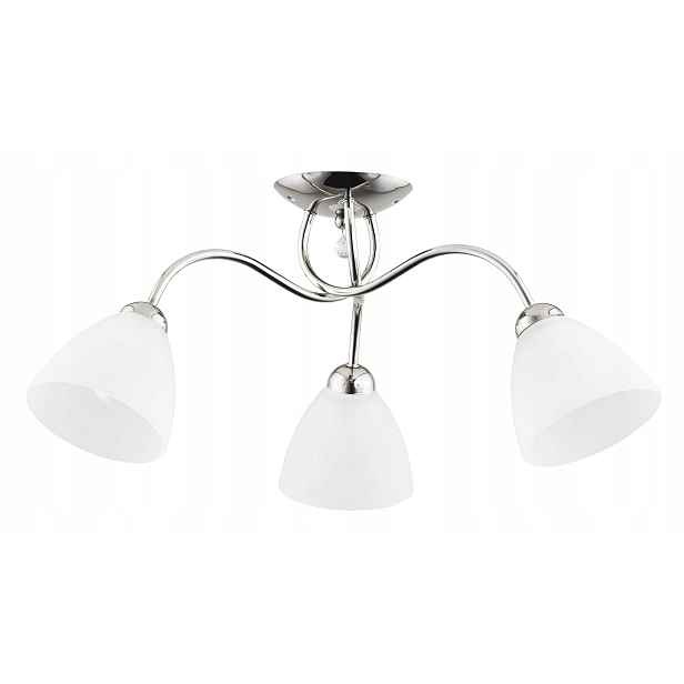 Stropní svítidlo Amarillo 3x60W E27 chrom/bílé sklo Alfa