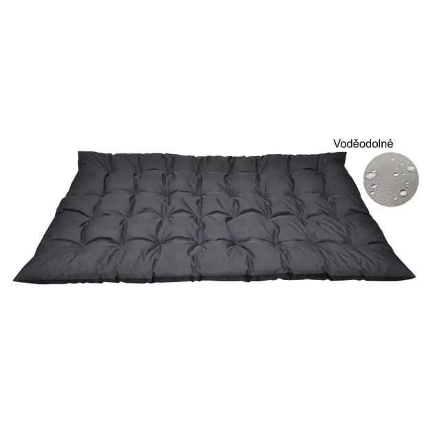 Axin Trading Matrace zahradní MAXI 180x115 cm - antracit voděodolná