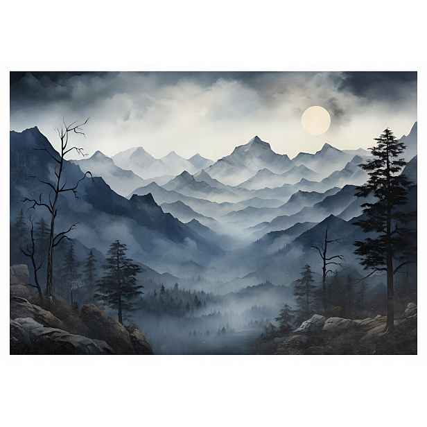 Fototapeta Hory Stromů Smrkový les Obývací pokoj 254x184