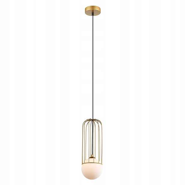 Italux Simon Závěsná lampa Moderní Zlatá Ocelová Sklo IP20
