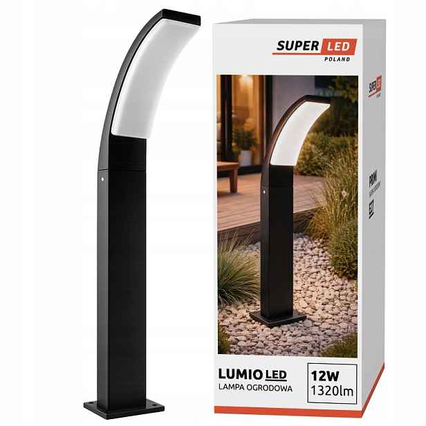 Stojací zahradní Led lampa Sloupek 60 cm 12W Led 1320lm 4000K SuperLED