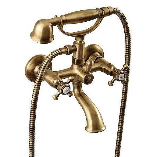 Vanová baterie Sapho ANTEA se sprchovým setem 150 mm Bronz 3016