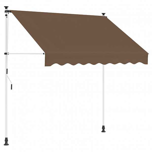 vidaXL Manuální zatahovací markýza Taupe 200 cm