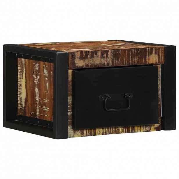 vidaXL Noční skříňka Multicolour 40x35x25 cm Masivní dřevo Reclaimed