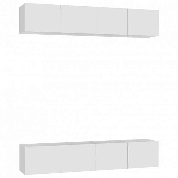 vidaXL TV skříňky 4 ks bílé 80 x 30 x 30 cm kompozitní dřevo