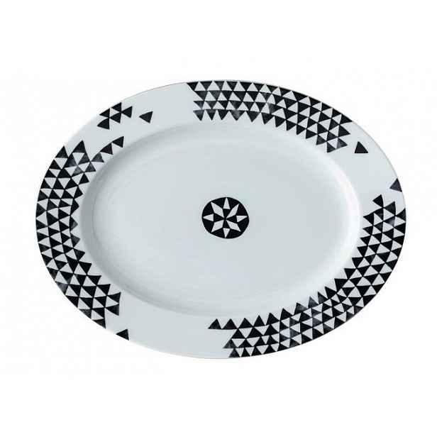 Oválný talíř Rosenthal Magic Garden Black Seeds, Ø 32 cm