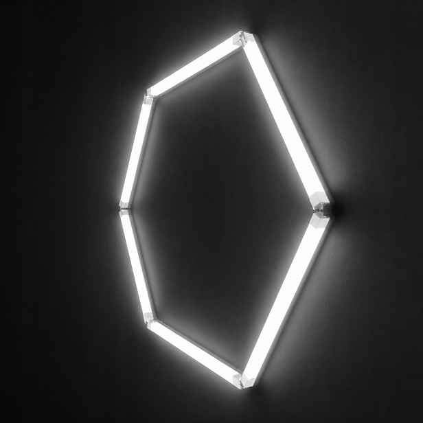 Černý stropní svítidlo Led jeden plátek 42W 6500K 92x79 Cm garážová dílna