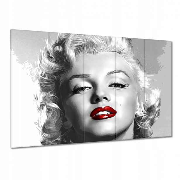 Obrazy 100x70 Monroe Červené rty