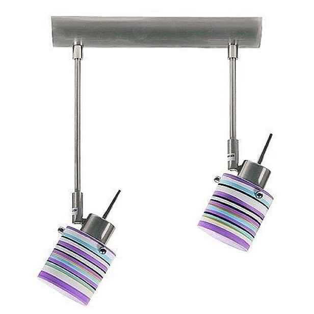 Stropní bodová lampa s dvojitým páskem 2xG9/40W Colore