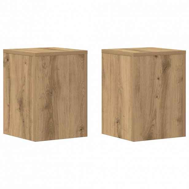 vidaXL Stojan na rostliny 2 ks Dub 25 x 25 x 35 cm Kompozitní dřevo