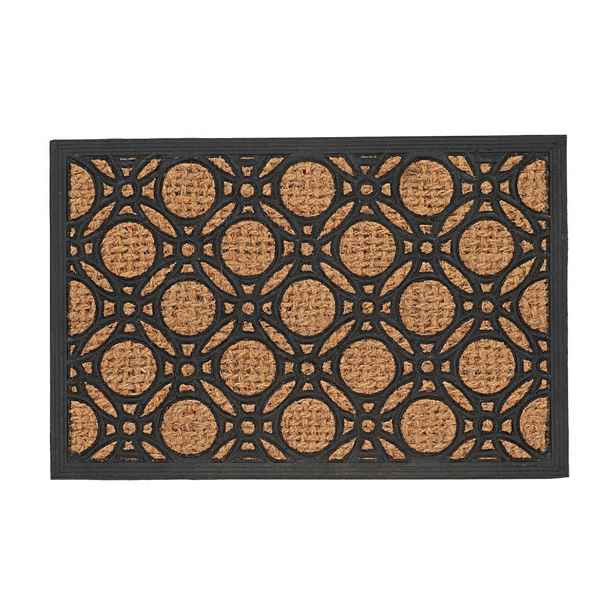 Esschert Design Rohož CIRCLE 60,7x40 cm černá/hnědá