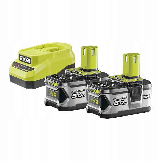 Ryobi RC18120A-250 18V One+ Sada akumulátorů 2x5.0Ah s nabíječkou
