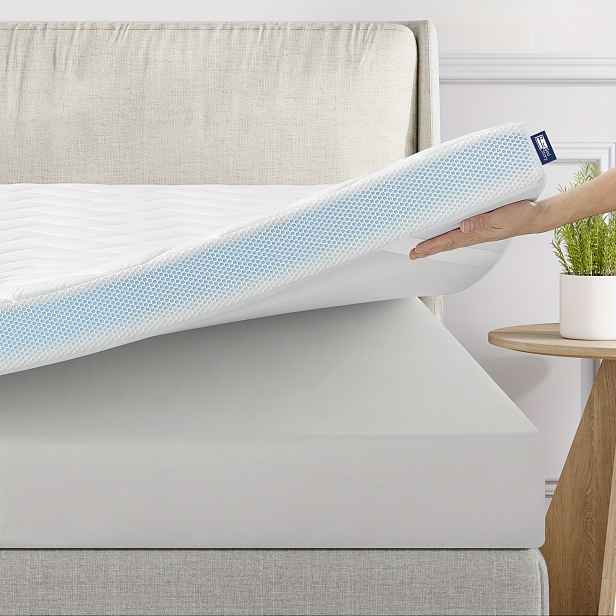 TEMU Bedstory 10CM 7.5CM 5CM Chránič matrace, Duální tvrdost H3 & H4 Gel Podložka na matraci, Prodyšná, Pratelná, Odnímatelný 3D síťovaný potah,