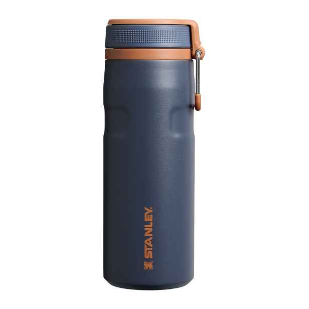 Tmavě modrá termoska z nerezové oceli 470 ml IceFlow™ Bottle Twist Flip Twilight – Stanley