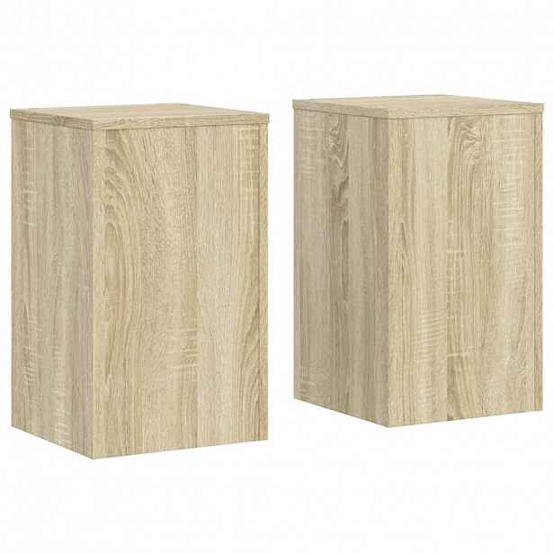 vidaXL Stojan na rostliny 2 ks Dub sonoma 30 x 30 x 50 cm