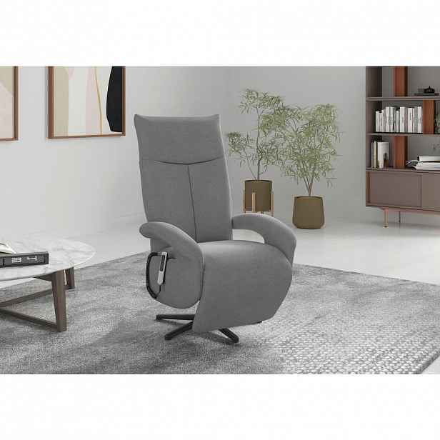 Sit & More RELAXAČNÍ KŘESLO, textil, šedá