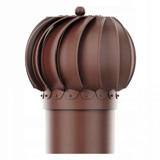 Komínová vložka do ventilace kulová Otočná fi150 Bronz 8017