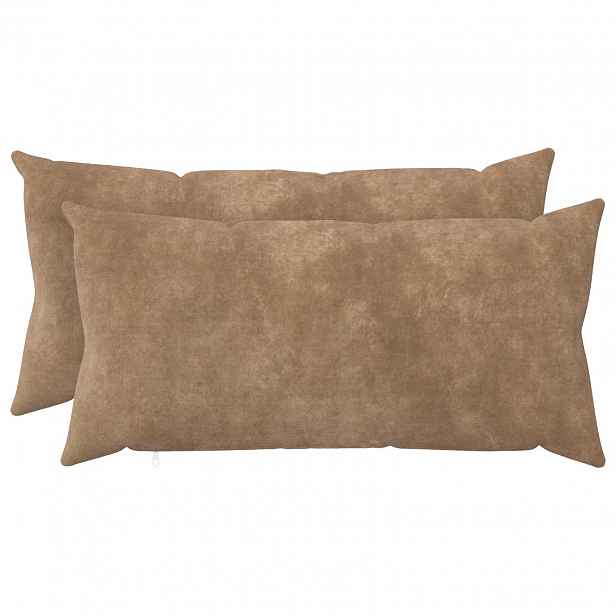 vidaXL Povlak na polštář 2 pcs HEERLEN Taupe 40 x 80 cm