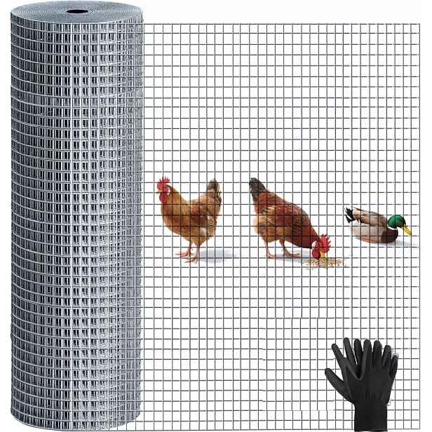 Síť proti hlodavcům 50 cm x 10 m na krtky, kuny, nornice, kovová, pozinkovaná