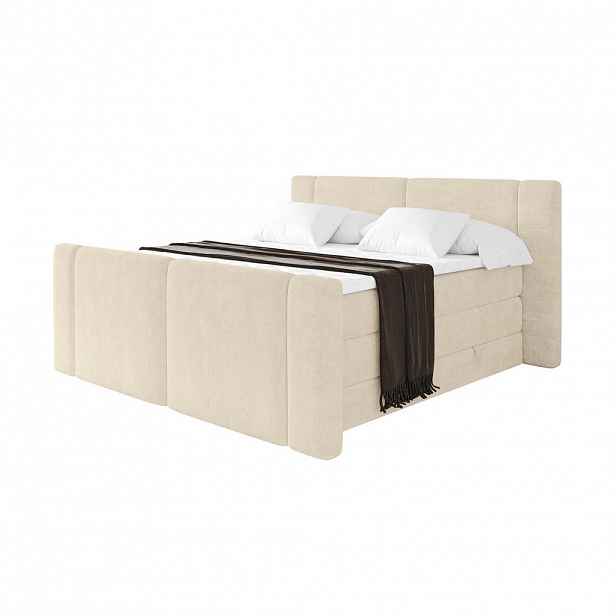 ALTDECOR POSTEL boxspring s matracemi H3/H4 - EVON KING Zanozek - 120x200 cm Béžová