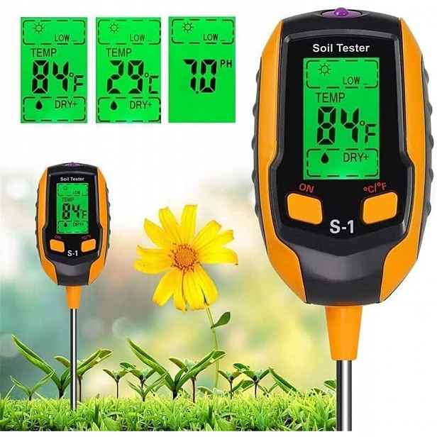 Měřič Vlhkosti Půdy Půdní Kyseloměr 5V1 Tester Ph Měřič Země