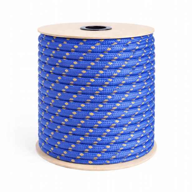 Polypropylenové lano Pp 18 mm × 80 m pletené, 16-tkané, Uv plovoucí