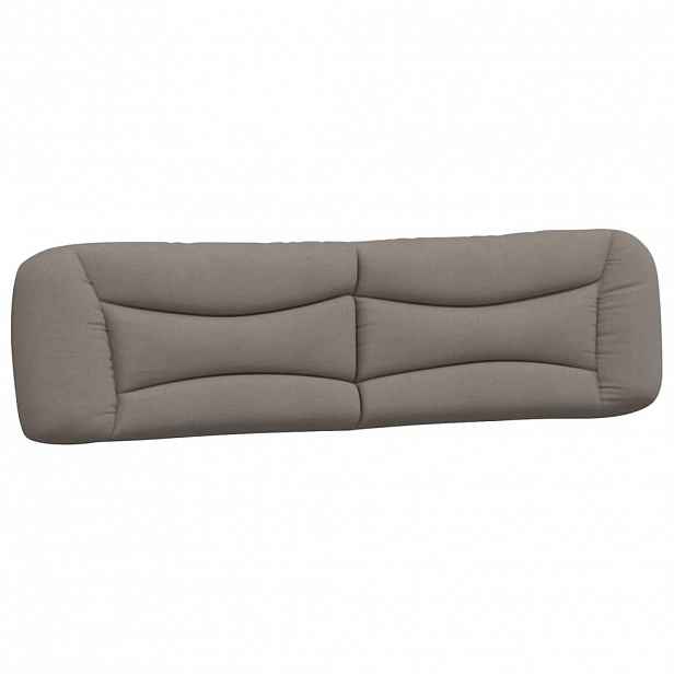 vidaXL Polštář na čelo postele Hvar taupe 200 cm textil