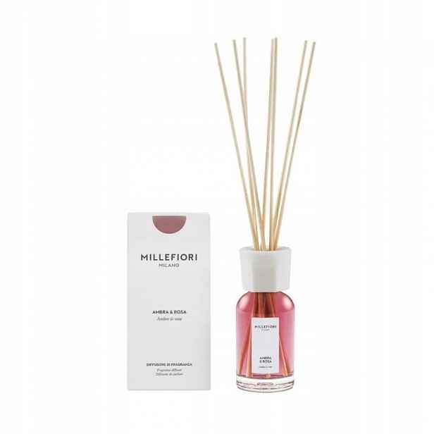 Vonné tyčinky 100 ml Ambra & Rosa 77MDAR Millefiori Milano