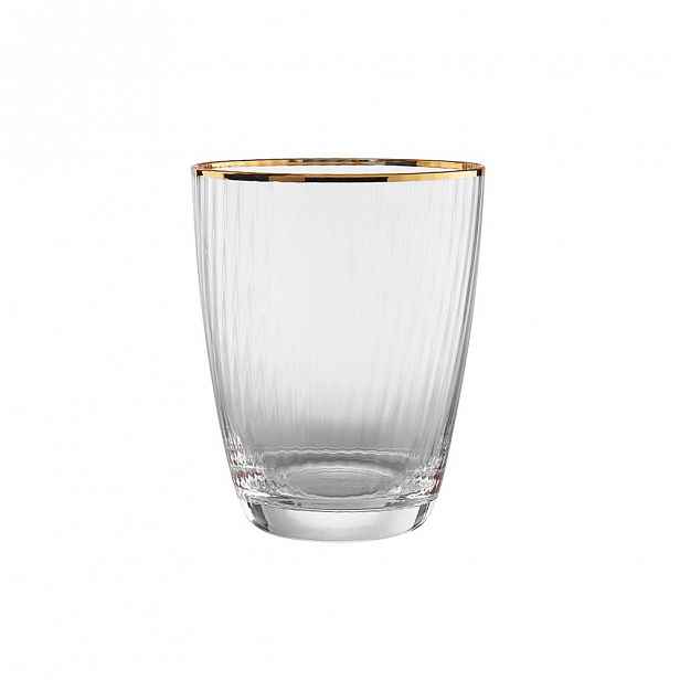 Butlers GOLDEN TWENTIES Sada sklenic na vodu se zlatým okrajem 300 ml 4 ks