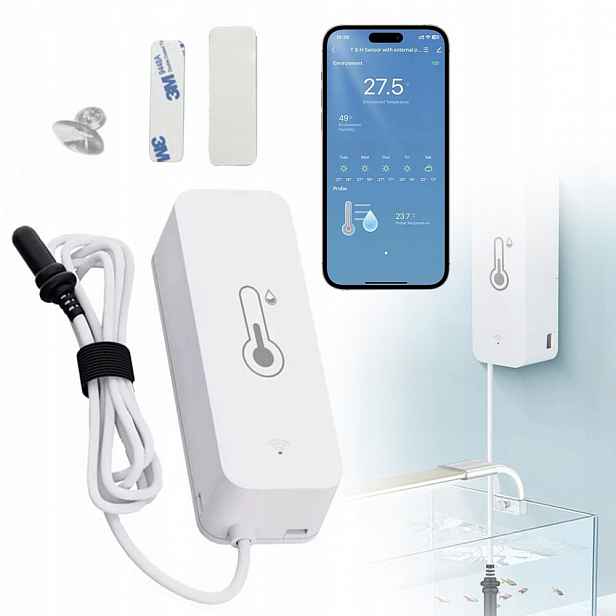 Snímač teploty a vlhkosti wifi smart life, teploměr, vlhkoměr