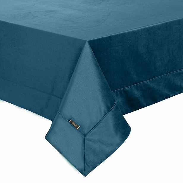 Ubrus 145x180 Velvet tmavě modrý, velurový