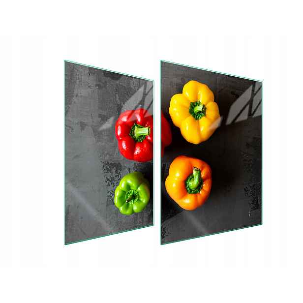 7v1 Skleněná ochranná deska na sporák 70x52 Paprika