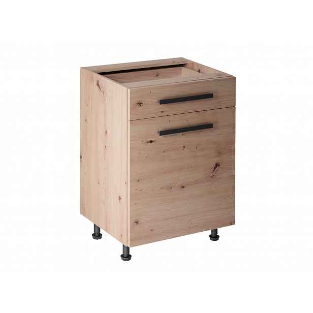 Dolní skříňka se šuplíkem VALEN 2 - šířka 60 cm, dub artisan