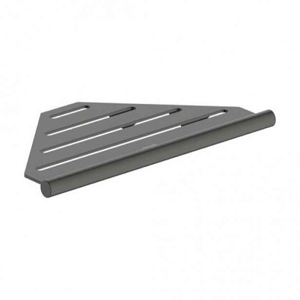 Hansgrohe AddStoris S rohová polička kartáčovaný černý chrom 41761340