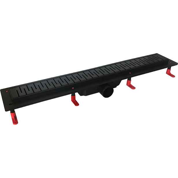 HOPA Odtokový žlab STANDARDline BLACK — Rozměr A - 100, Varianta roštu - Medium