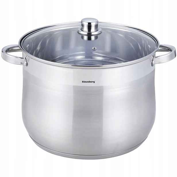 Hrnec Ø32 cm s indukčním víkem na plyn, objem 18,7 l Klausberg