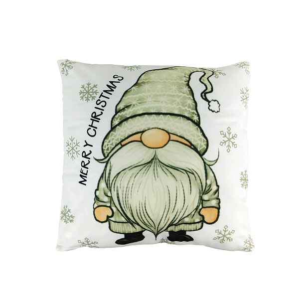 PROHOME - Polštář vánoční 43x43cm Merry Christmas Skřítek