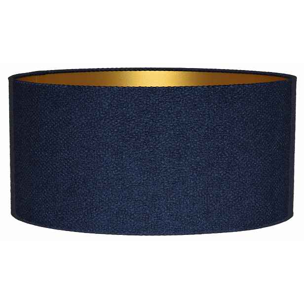 Stínidlo pro závěsnou stojací lampu Válec 40/20 cm E27 Tmavě modrá zlatá Arezzo
