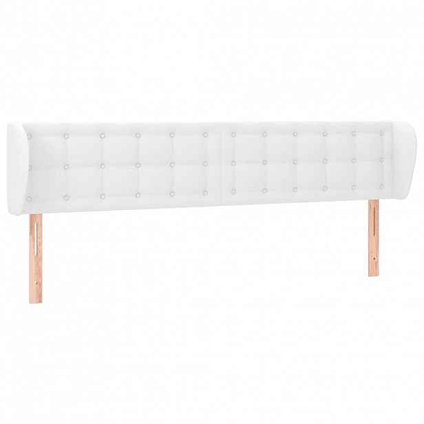 vidaXL Čelo postele typu ušák bílá 163x23x78/88 cm umělá kůže